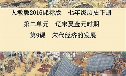 第九课宋代经济的发展纺织业(宋代纺织业代表人物)